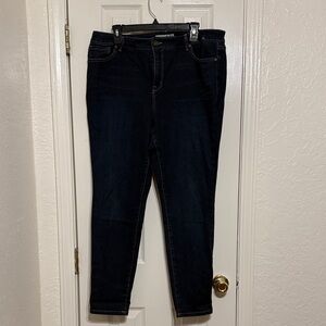 Code Bleu Women's Skinny Jeans in Dark Blue